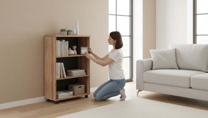 Archiefkast Legplank Zwart Bruin Tweekleurig Kantoor Modern