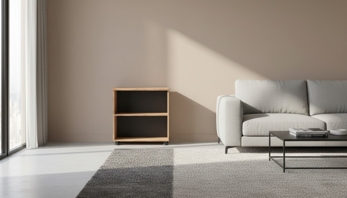 Dossierkast met legplank Werkkamer Bruin Effen Modern Stijl