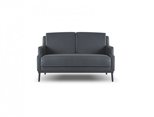 Werkplekset 4-delig 2x 2-zits 2x fauteuil donkergrijs effen modern