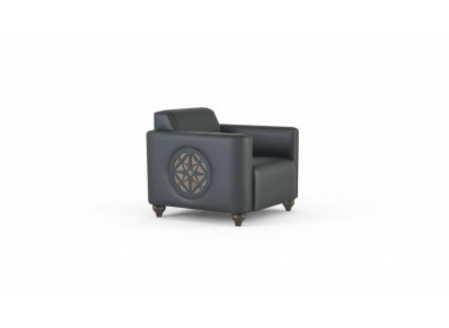 Zwarte fauteuil Effen modern designstijl studeerkamer woonkamer