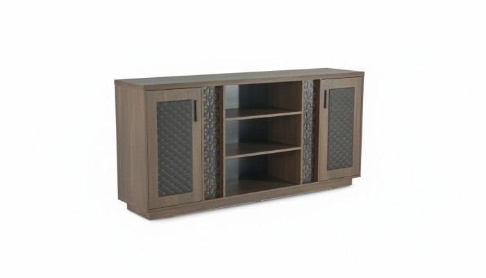Aktenschrank Dressoir Bruin Zwart Modern Tweekleurig Modern Design