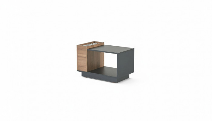 Zwart-bruine werkkamer salontafel designer bijzettafel houten meubelen
