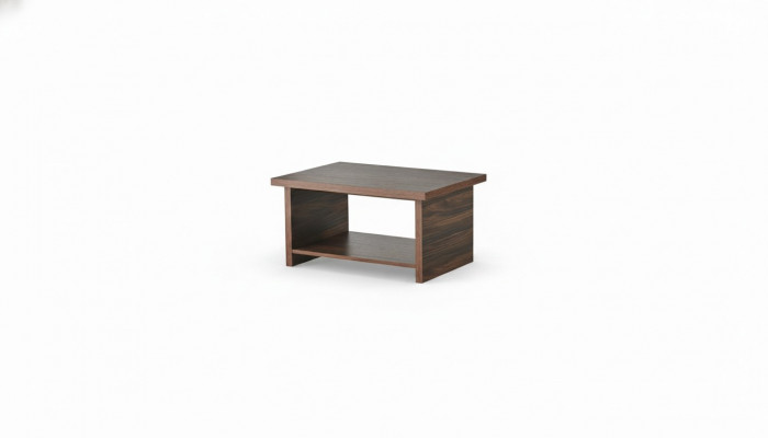 Salontafel Bruin Plank Modern Legplank Rechthoekig Woonkamer Kantoor