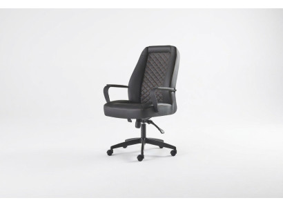 Bureaustoel Zwart Draaistoel Modern Werkkamer Met Wielen Leren Fauteuil
