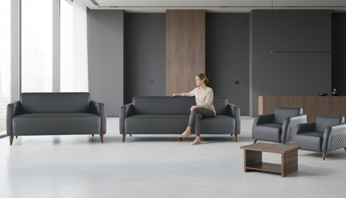 Lederen banken zwart 3-zits 2-zits fauteuil bruin salontafel bank zacht