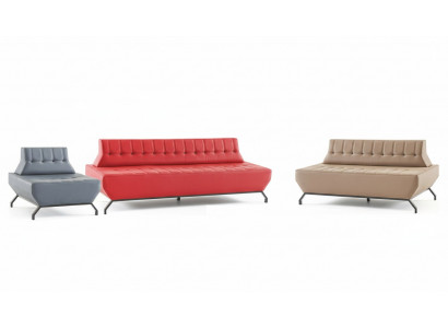 Compleet bankstel rood 3-zits beige 2-zits grijs fauteuil art deco leer