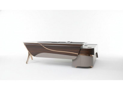 Büro Modern Möbel Schreibtisch Luxus Einrichtung Holztisch Cheftisch 240 cm Neu