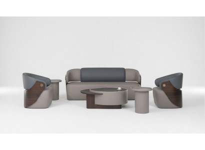 Arbeitszimmermöbel Büro Modern Schreibtisch Bürotisch Set 3tlg Holz Braun Neu