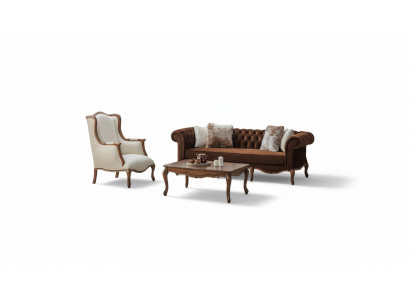 Sofa Couch Sitzmöbel Wohnzimmergarnitur Sofas Sessel Couchgarnitur Polsterset