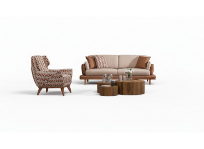 Sofa Polstergarnitur Wohnzimmergarnitur Sessel Couchgarnitur Polsterset Couch