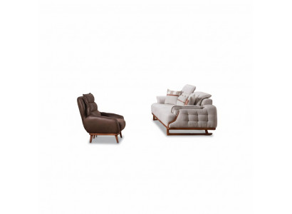 Sofa Polstergarnitur Wohnzimmer Garnitur Sessel Couchgarnitur Polsterset Couch