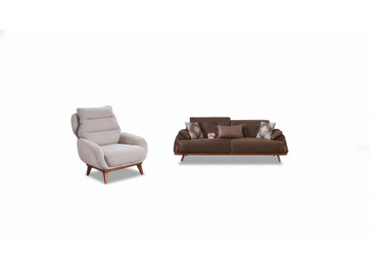 Sofa Polstergarnitur Wohnzimmer Sessel Couchgarnitur Polsterset Couch Garnitur