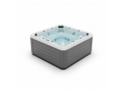 Whirlpool Massagebad Outdoor-Spa Blubberbad Massagebecken Whirlwanne 200x200 cm