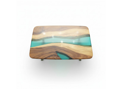 Luxus Couchtisch Rechteckig Design Holz Braun Möbel Wohnzimmer Couchtische