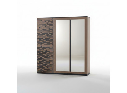 Brauner Holzschrank im eleganten Design