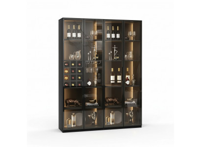 Weinschrank Vitrine Schaukasten Glasvitrine Schrankvitrine Glasschrank