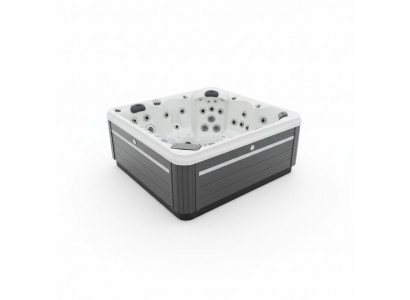 Freistehender Outdoor-Whirlpool Massagebad Außenwhirlpool Whirlwanne 200x200 cm