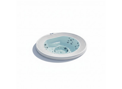 Massagebad Outdoor-Spa Whirlpool Hot Tub Blubberbad Hydromassagewanne 240x240cm