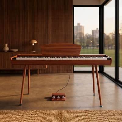 Digitale piano 135 cm rode kersen toetsen