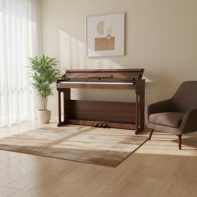 Digitale piano voor thuisgebruik 137 cm bruin