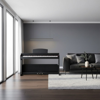 Digitale piano voor thuis 138 cm Zwart
