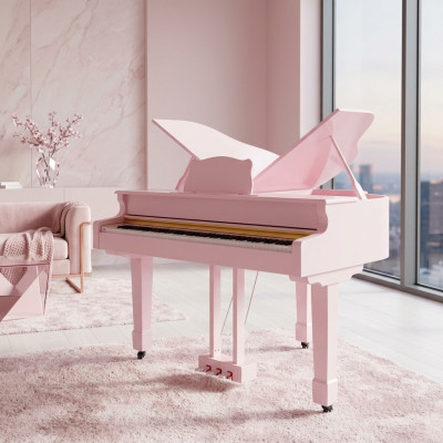 Roze digitale piano