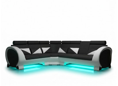 ECKSOFA HOEKCOUCH ONTWERP *KLEURKEUZE* BANK LEDER BANKSTEL LEDEREN BANKSTEL