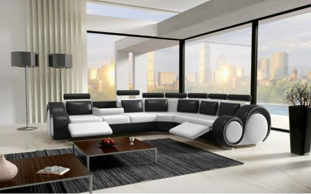 Onze uitstekende grote L-vormige designbank voor stijlvol wonen.