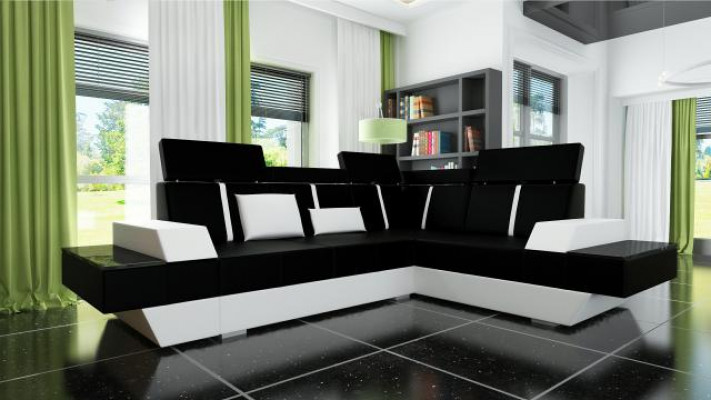 Ontwerper leren bank woonlandschap gestoffeerde bank bank hoekbank hoekbank leren bank