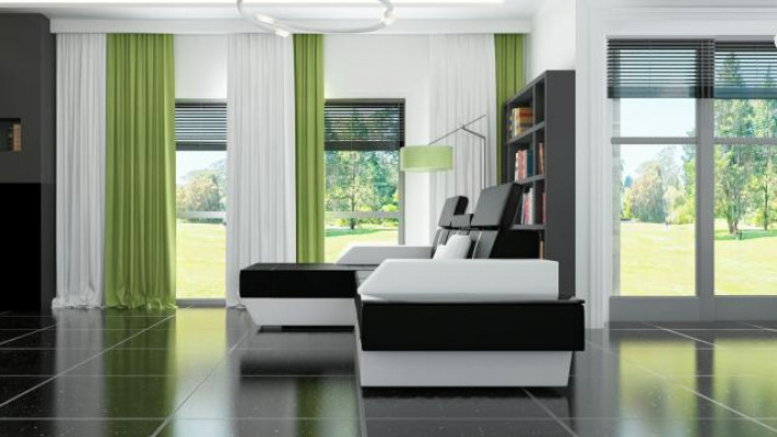 Leren bank Bank Bank Hoekbank Leren bank Bekleding Hoek Woonlandschap