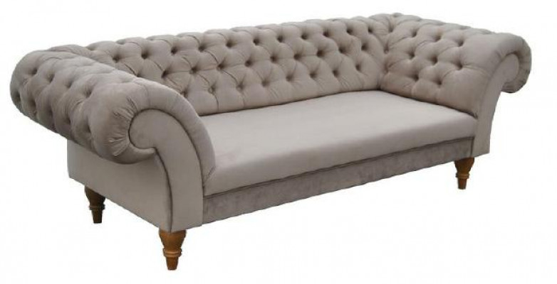 CHESTERFIELD SOFA BANKSTEL STOFFE SET TEXTIEL 3-ZITTER NIEUW GEMAAKT IN EU