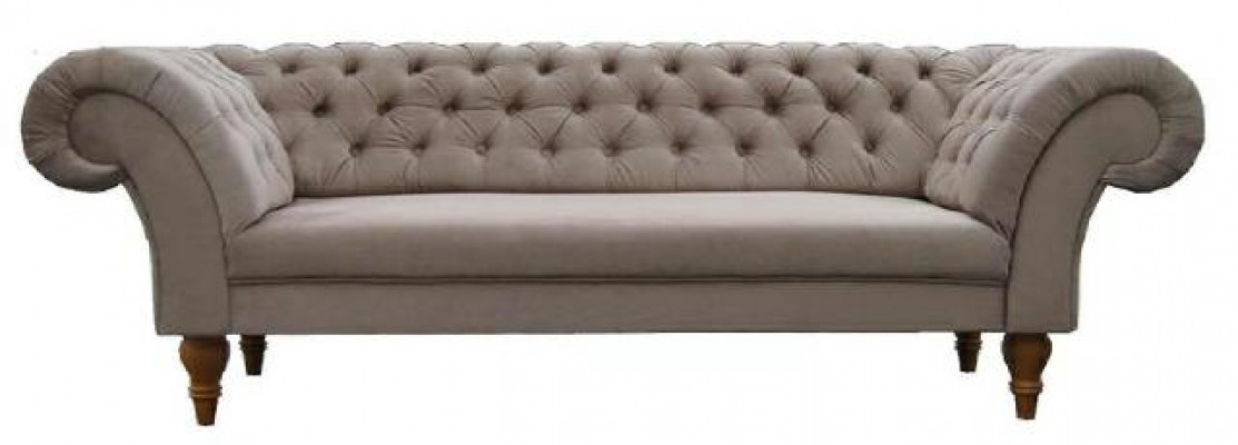 CHESTERFIELD SOFA BANKSTEL STOFFE SET TEXTIEL 3-ZITTER NIEUW GEMAAKT IN EU