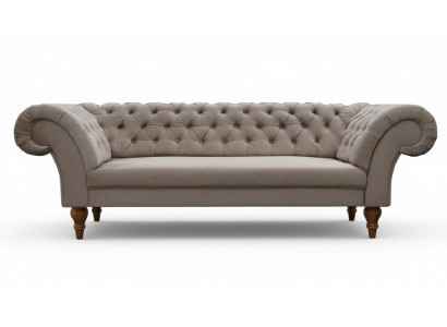 CHESTERFIELD SOFA BANKSTEL STOFFE SET TEXTIEL 3-ZITTER NIEUW GEMAAKT IN EU