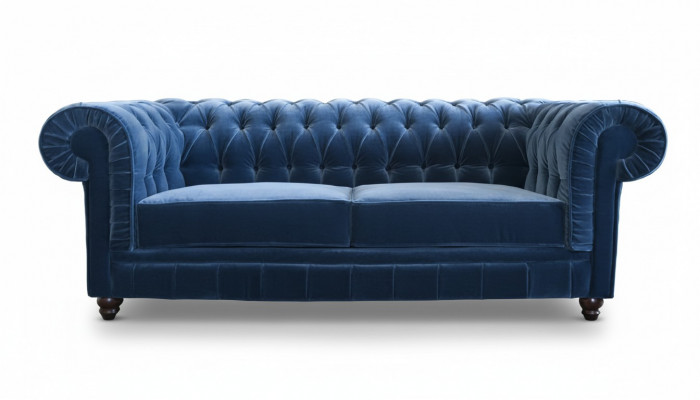 Chesterfield Textiel Bankstel Leren Stof Bank 3-zits Bankstel Lederen Bank NIEUW