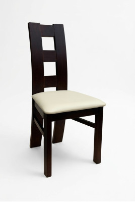 Massief houten eetkamerstoel Designer lederen stoel Stoelen Eetkamerstoelen K42