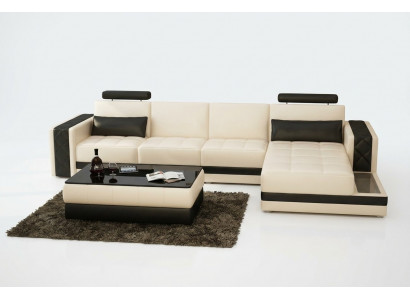 Leren bank Bank Woonlandschap Hoekbank L-vorm Set Design Modern  Leren bank Woonlandschap Hoekbank L-vorm Set Ontwerp Modern