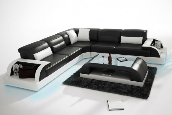 Leren bank Bank Woonlandschap Hoekbank Hoek Modern Decor Set Design  Leren bank Bank Woonlandschap Hoekbank Hoek Modern Decor Set Design