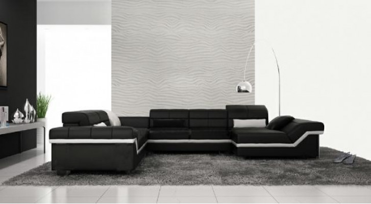 LEREN BANKSTEL XXL WOONLANDSCHAP HOEKBANK DESIGN BANK BANKSTEL SET HOEKCOUCH NIEUW