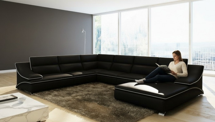 lederen bank bankstel nieuwe 3+2+1 zitsbank set design modern sofa
