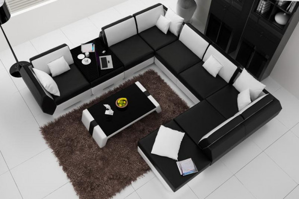 Ledersofa Bank Bankstel Nieuw Hoekbank Hoek Set Ontwerp Modern Sofa R7002