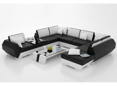Ledersofa Bank Bankstel Nieuw Hoekbank Hoek Set Ontwerp Modern Sofa R7002