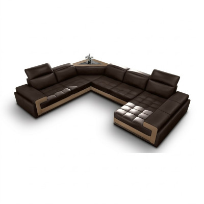 Leren bank Bank Woonlandschap Hoekbank Modern Hoek Decor Ontwerp Set  Leren bank Bank Woonlandschap Hoekbank Modern Hoek Decor Ontwerp Set