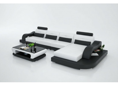 Bank Leren bank Bank Woonlandschap Hoekbank Hoekstel Modern Ontwerp