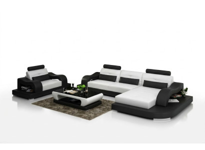 Leren bank Bank Woonlandschap Hoekbank Hoek Fauteuil Ontwerp Modern Sofa G8005E  Leren bank Woonlandschap Hoekbank Hoek Fauteuil Ontwerp Moderne Bank G8005E