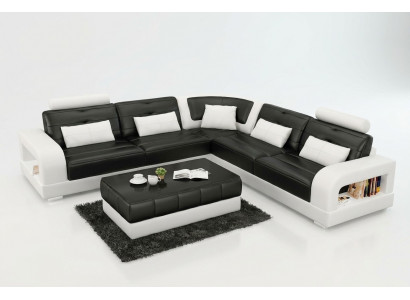 LEREN BANK BANK HOEKBANK HOEK BANK STOELEN LIGBANK ONTWERP BANK WOONLANDSCHAP