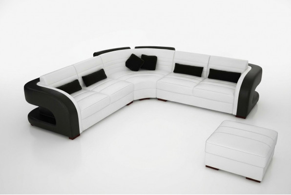 LEREN BANKSTEL Design woONLANDSCHAP BANKSTEL SET ZITGROEP HOEKCOUCH SOFA Bergamo