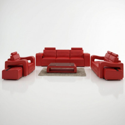 Ontwerper leren bankstel bank bank zitkussen set 3+2+1 set PISA