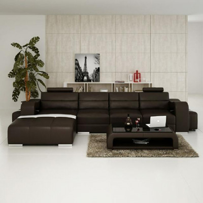 LEDERSOFA HOEKSOFÁ BANK ONTWERP PISA WOONLANDSCHAP BANK SOFA L VORM BETA NIEUW  LEDEREN HOEKBANK ONTWERP PISA WOONLANDSCHAP BANK SOFA L-VORM BETA NIEUW