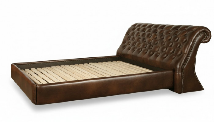 Chesterfield Big Bett Gestoffeerd Bed Tweepersoonsbed Antiek Elegant Koninklijk Bed NIEUW
