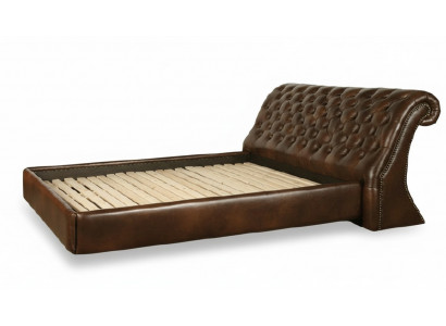 Chesterfield Big Bett Gestoffeerd Bed Tweepersoonsbed Antiek Elegant Koninklijk Bed NIEUW